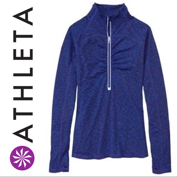 Athleta Tops - ❗️SOLD❗️Athleta Pop Space Dye half zip pullover